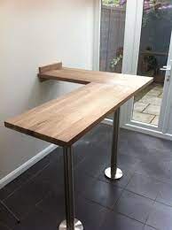 Walnut L Shaped Breakfast Bar Kitchenfurniturelshape Kitchen Bar Table Kitchen Table Bench Breakfast Bar Table