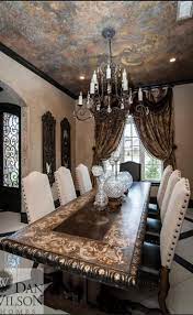 Old World Mediterranean Italian Spanish Tuscan Homes Decor Tuscan Dining Rooms Tuscan House Mediterranean Home Decor