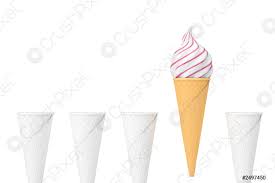 Une délicieuse glace italienne dans un grand cornet need to translate cornets de glace from french? Rangee De Cones De Creme Glacee Stock Photo Crushpixel