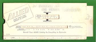 A Photocopied Coil Winding Slide Chart