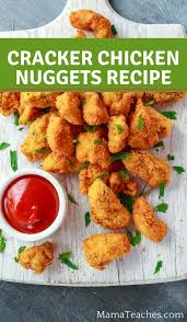 Cracker Chicken Nuggets Recipe Mama Teaches In 2020 Chicken Nugget Recipes Cracker Chicken Nuggets Recipe