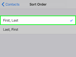 Continue alphabetizing your list, crossing names off as you go, until the whole list is put in order. How To Sort Your Iphone Contacts By First Name 4 Steps