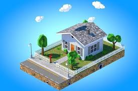 Low Poly House 3d Model House 3d Model Cartoon House 3d Model