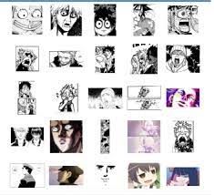 A sticker can be the best option to respond to someone without saying anything. Anime And Manga Reactions Faces Stickers Telegram