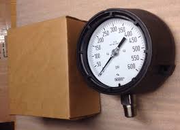 Wika 232.34 4.5 4.5" Filled Process Pressure Gauge, 0 to 600 ...