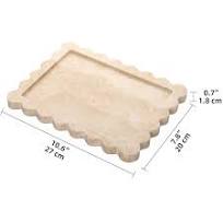 Amazon.com: Bandeja decorativa de mármol festoneado, bandeja ...