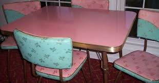 Metal retro kitchen table&chairs chalk. Kitchen Dinette Sets Ideas On Foter Retro Home Decor Vintage House Kitchen Dinette Sets