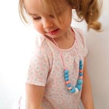 Collier en bois PREY Designs KIDS : Princesse des Glaces