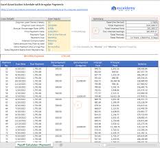 Excel Amortization Schedule With Irregular Payments Free