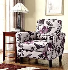 New Container Furniture Direct Gilbert Collection Modern Floral Print Pattern Upholstered Living Ro Accent Chairs For Living Room Floral Armchair Accent Chairs