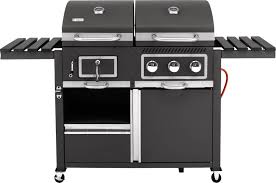 Tepro Garten Toronto Combo Electric Grill 3 Burners Thermometer In Lid Anthracite Stainless Steel Conrad Com