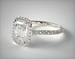 Sku 31884 This Ring Is A Perfect Choice For Someone Looking For A Lot Of Brilliance I Pearl Engagement Ring Emerald Engagement Ring Pearl Engagement Ring Set