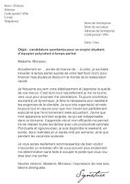 Lettre De Motivation Job Etudiant Restauration Rapide Modele De Lettre