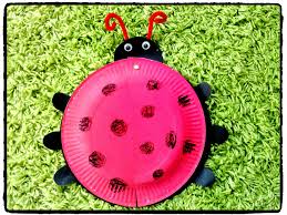 Jolie Coccinelle Bricolage Printemps Bricolage Printemps Coccinelle Assiette Carton