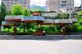 Bus Stop In Former Ussr Bus Stop Design Bus Stop Architecture