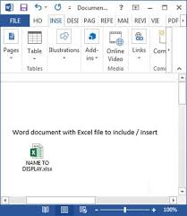 Insert Excel File Into Word The Computer