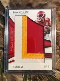 2018 Immaculate Patrick Mahomes Ii Sp 50 Jumbo Jersey Relic 3 Color Chiefs Football Cards Kansas City Chiefs Football Chiefs Football