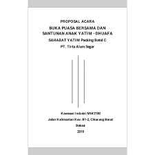 Dalam ilmu fikih, anak yatim yang sudah baliqh maka wajib untuk walinya menyerahkan harta padanya sesudah diuji. Download Proposal Santunan Anak Yatim Word