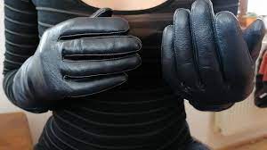 Long Black Leather Gloves Valentine's day Smothering - YouTube