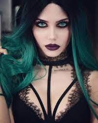 Gothic Fashion For All Those People Who Take Pleasure In Putting On Gothic Style Fashion Clothes And Niknaks Gothic Hairstyles Hair Color Dark Hair Color Blue