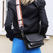 Get it as soon as tue, aug 10. Black Leather Saddle Bag With Personalised Strap Lisa Angel
