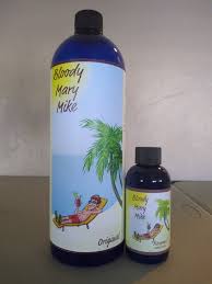 BLOODY MARY MIKE 32 Oz. Concentrate ( Makes Gallon) & 4oz Rimmer Seasoning 
