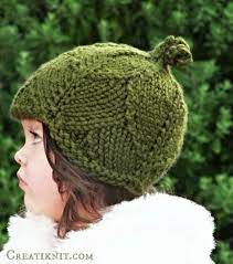 The Leaf Hat Knitting Pattern Creatiknit Knitted Hats Knitting Chunky Knitting Patterns