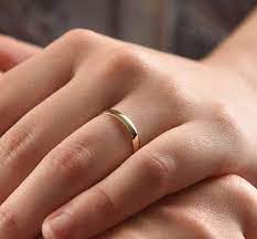 14k Solid Gold Wedding Band For Women Classic Wedding Band Rings For Her Wedding Rings Men And Gold Wedding Band Band Rings For Her Yellow Gold Wedding Band
