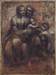 C 1510 Leonardo Da Vinci 1452 1519 Saint Anne The Virgin Child And A Lamb Paris Louvre Oils On Board 168 Da Vinci Painting John The Baptist Leonardo Da Vinci