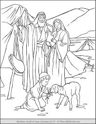 You can print or color them online at. Abraham Sarah And Isaac Coloring Page Thecatholickid Com