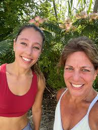 Logging a few shore miles with Elizabeth