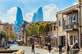 .of azerbaijan's architecture.it is located in the inner city of baku, azerbaijan and, together with the the heydar aliyev center is a 57,500 m2 (619,000 sq ft) building complex in baku, azerbaijan. Baku Location History Economy Facts Britannica