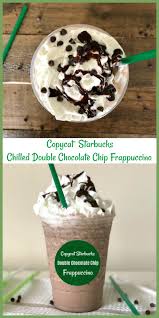 Drizzle chocolate syrup around the inside of your glass and pour in the blended frappuccino. Copycat Starbucks Double Chocolate Chip Frappuccino Pams Daily Dish