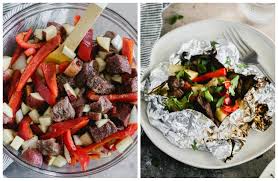 They will be quick and delicious no matter how you cook them! Steak And Pepper Foil Packets On The Grill Casa De Crews