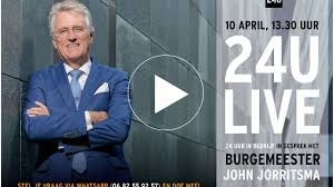 Hij en zijn vrouw georgette hebben zich vanmorgen als nieuwkomer. 24uur Live In Gesprek Met Burgemeester Jorritsma Youtube