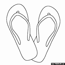 You can select the image and save it to your smart device and desktop to print and color. Flip Flops Coloring Page Inspirational Free Flip Flop Clip Art Clipartix Coloring Pages Coloring Pages Inspirational Door Hanger Template