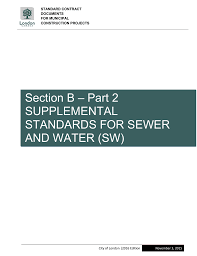 Sewer And Water Specifications Manualzz Com