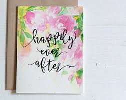Congratulations Card Envelope Linerhandpainted Watercolor Wedding Congratulations Card Wedding Card Diy Wedding Cards