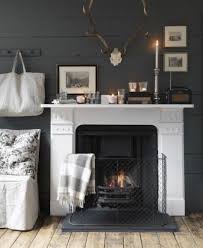 The Inside Story White Fireplace Home Grey Wood Furniture