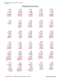 Multiplication of decimals worksheets with answers. Multiplydecimals1