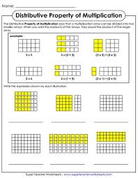 Properties Of Multiplication Worksheets