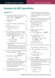 Check spelling or type a new query. Pdf Answers To End Of Chapter Questions Cambridge International A Level Physics Cambridge International As And A Level Physics Chapter 17 Miss Jennie Academia Edu