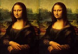 3d Mona Lisa Focus On The Center And Go Cross Eyed To See 3d Image Leonardo Da Vinci Arte Pittura
