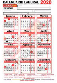 Calendario laboral de barcelona del 2021. Calendario Laboral 2020 Zaragoza Pdf Calendario 2019