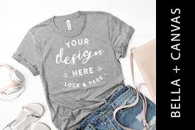 Bella Canvas Athletic Tshirt Mockup Shirt Mockup Tshirt Mockup Mockup Psd