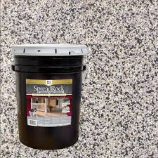 Spreadrock Granite Stone Coating 5 Gal Flint Gray Satin Interior Exterior Concrete Resurfacer And Sealer Spr Fg 189 The Home Depot In 2020 Paint Concrete Patio Concrete Resurfacing Outdoor Concrete Floors