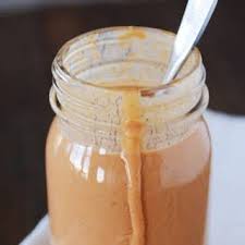 5 Minute Thai Peanut Sauce With Coconut Milk Red Curry Paste Creamy Peanut Butter Low Sodium Soy Sauce S Thai Peanut Sauce Peanut Sauce Recipe Peanut Sauce