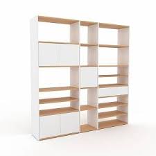 Mycs Systeme D 39 Etagere Blanc Design Rangements Avec Porte Blanc Et Tiroir Blanc 190 X 195 X 35 Cm Meuble Rangement Rangement Etagere Blanche