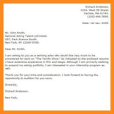 beginner actor cover letter