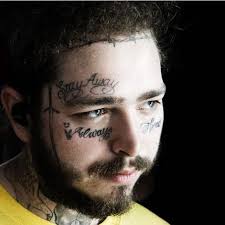 Post malone appears to have shaved off all his hair, revealing a brand new skull tattoo inked on the side of his head. People Can T Get Over Post Malone S New Face Tattoos And They Even Think They Make Him Oddly More Attractive Narcity